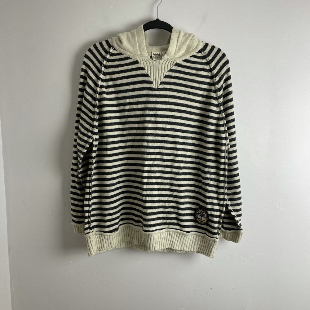 Timberland Striped Pullover Hoodie Sz XL 20